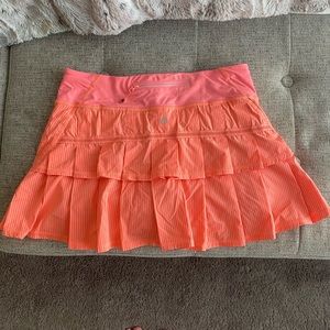 orange/ peach lulu skirt